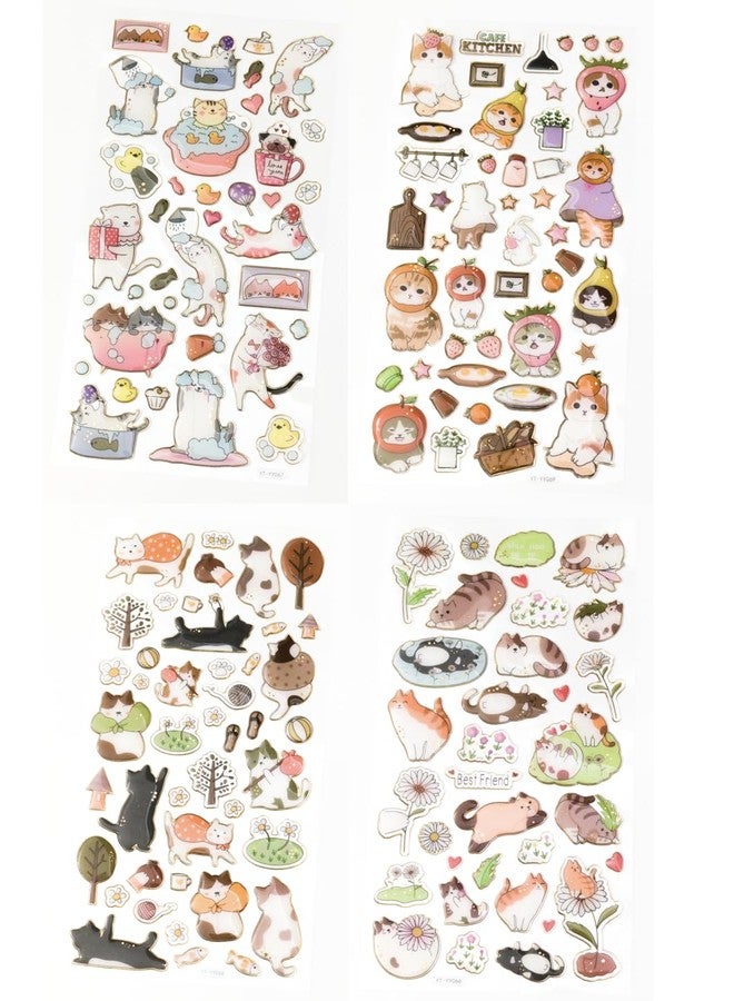 NVF Cute Cartoon Animal Sticker Set | Decorative Stickers for Journals, Scrapbooking & DIY Crafts (Pack of Multiple Designs) - Image 1